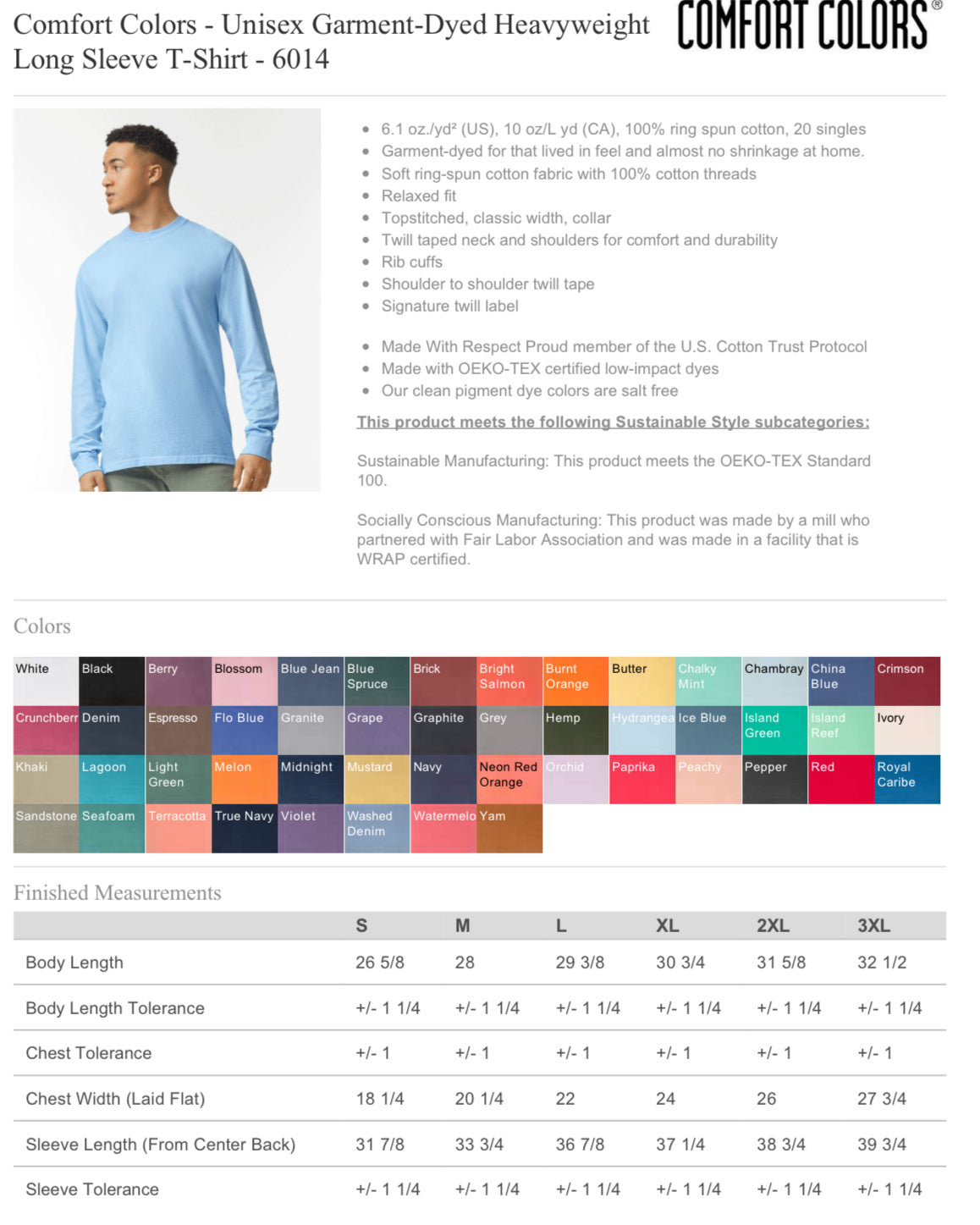 All Is Calm Long Sleeve Tee