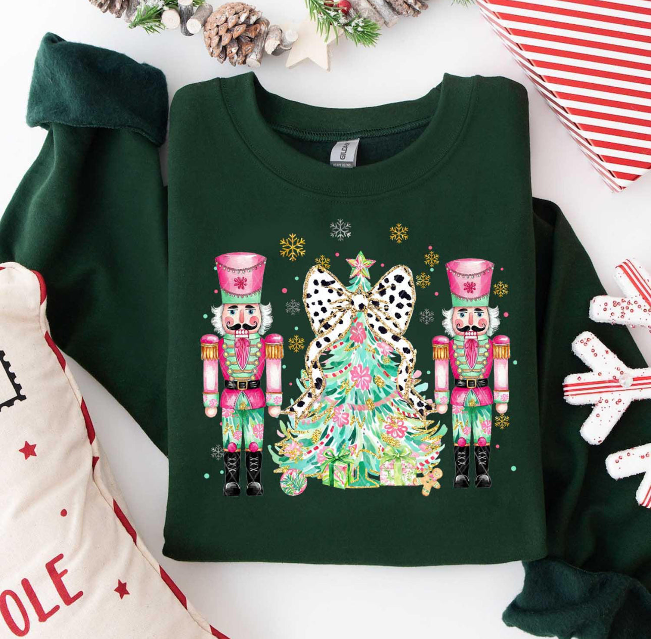Pink Nutcracker Christmas Sweatshirt