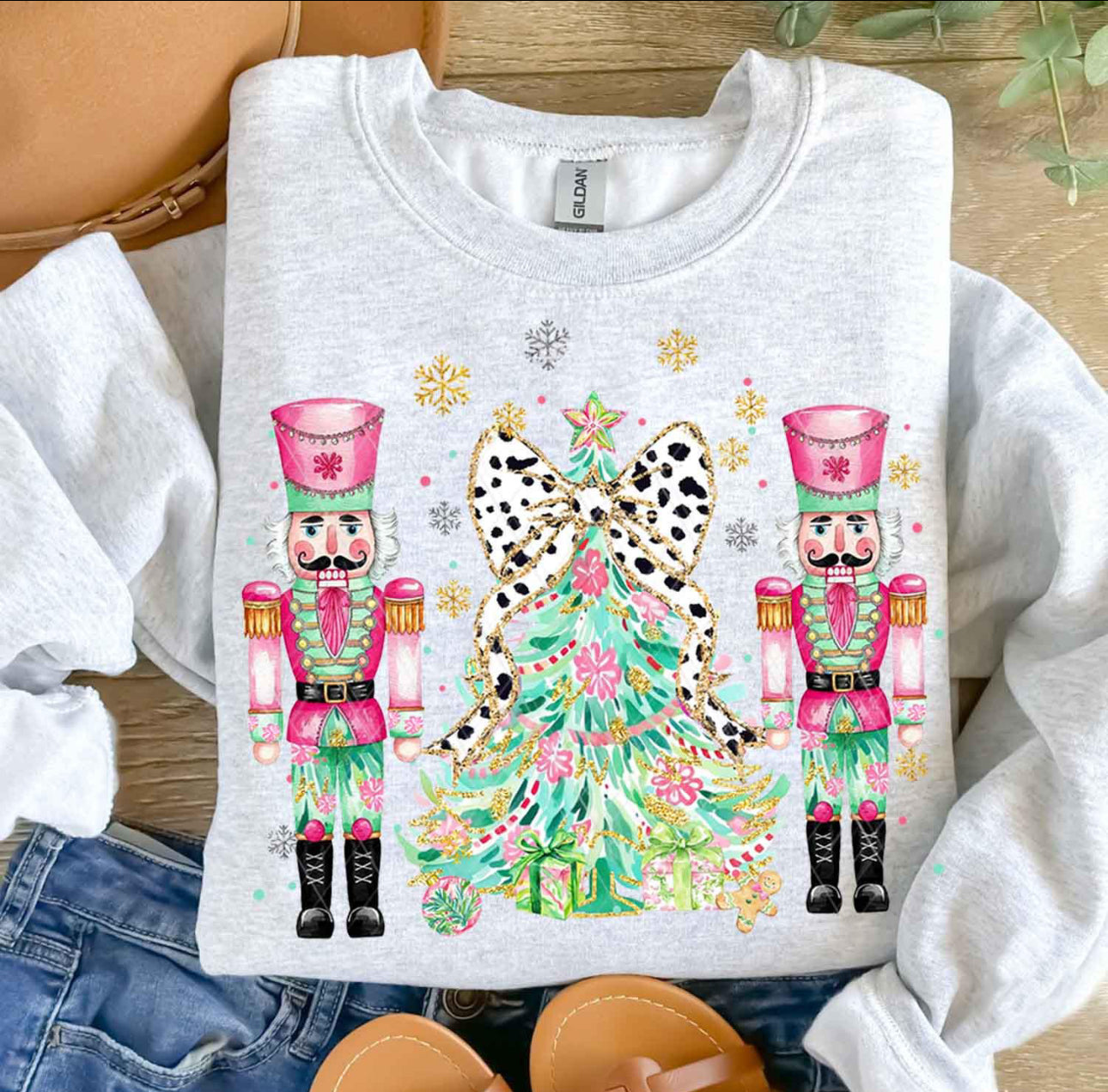 Pink Nutcracker Christmas Sweatshirt