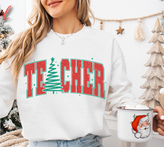 Festive Teacher Vibes Sweatshirt