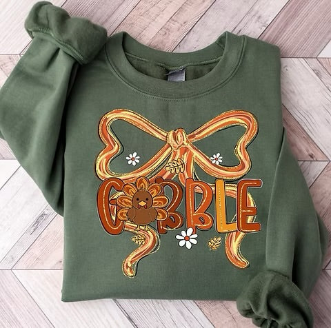 Gobble Thanksgiving Sweatshirt
