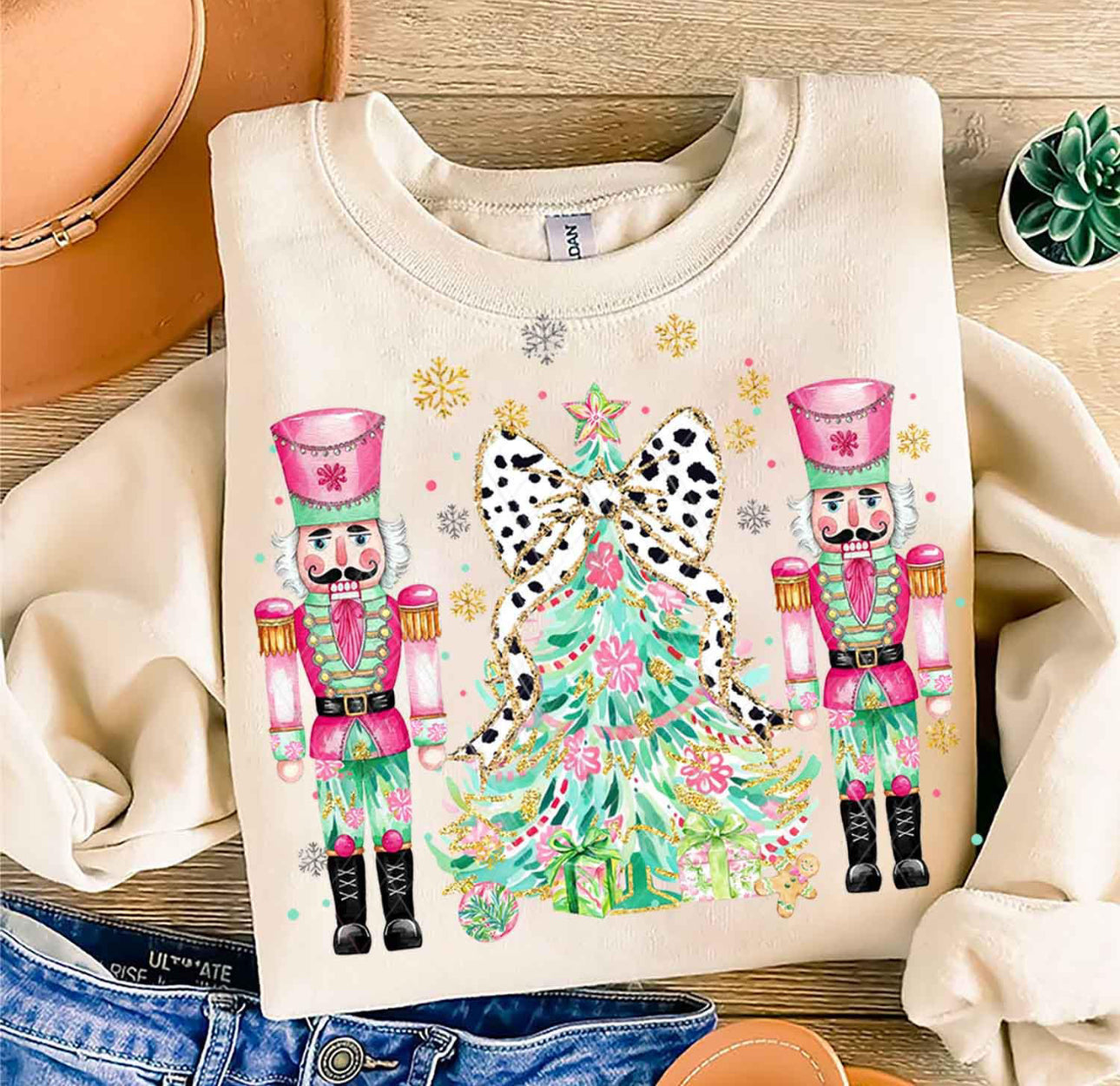 Pink Nutcracker Christmas Sweatshirt