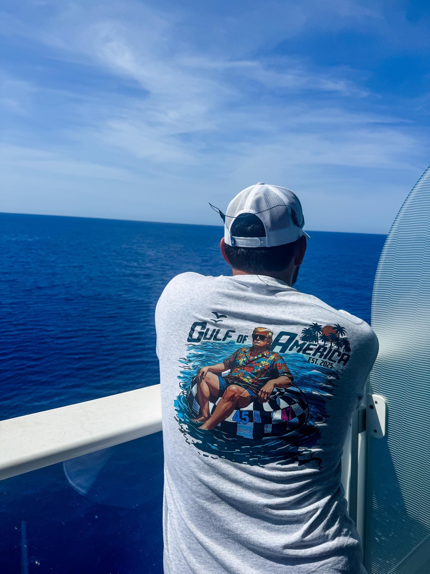 Gulf of America Trump Shirt | Funny Trump Float Tee | 4th of July Trump Beach Shirt | Gulf Coast MAGA Shirt | Patriotic Trump Graphic Tee